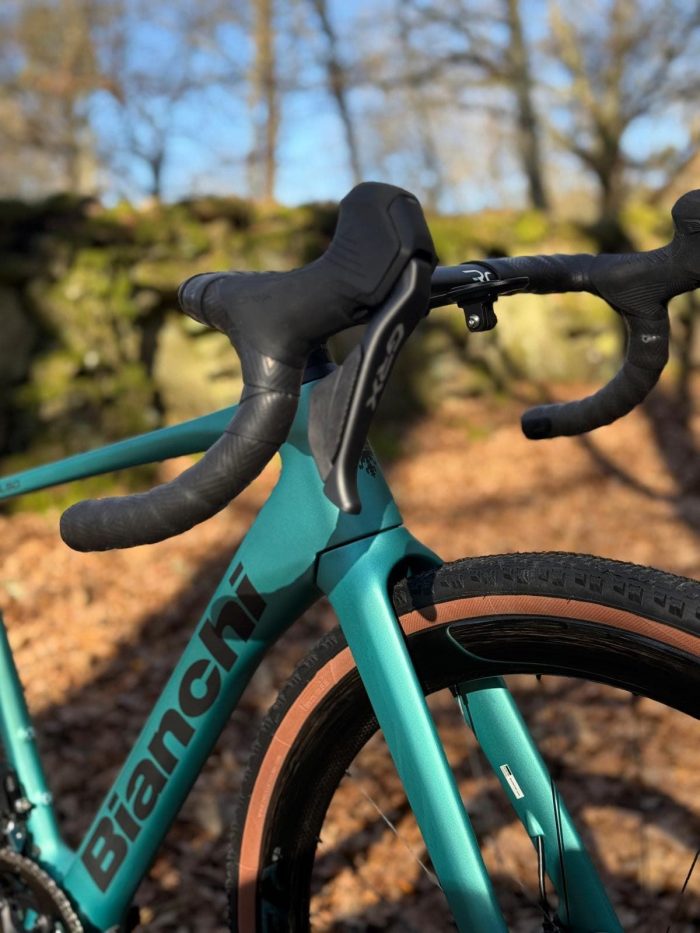 Bicicleta Gravel BIANCHI Impulso RC - GRX 825 DI2 2x12sp CELESTE METALLIC - Imagen 7