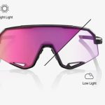 GAFAS 100% SLENDALE Gloss Black Purple Mirror Photochromic Lens