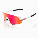 GAFAS 100% SLENDALE Matte White Hiper Red Multilayer Mirror