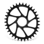 PLATO GARBARUK OVALADO DIRECT MOUNT SHIMANO M7100/M8100 (34T, BLACK)