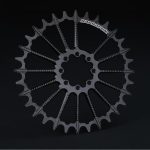 PLATO REDONDO GARBARUK DM MTB CHAINRING FOR SRAM 8-BOLT (ROUND, BOOST, 34T, negro)